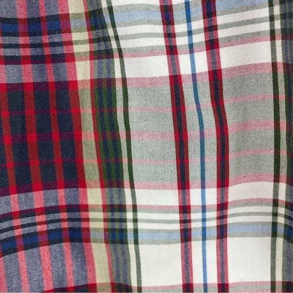 Pendleton Vintage 80s Chino Shorts Plaid Pleated High Waist Side Pockets 27 - Picture 7 of 14